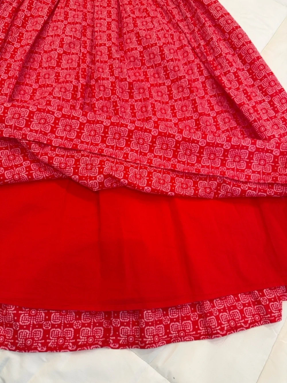 ❤️NWT❤️ J.Crew Factory • Smocked
Boatneck Midi Dress Cerise Lotus • Small - Picture 5 of 14